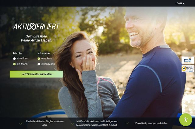 Startseite von Aktiv und Verliebt