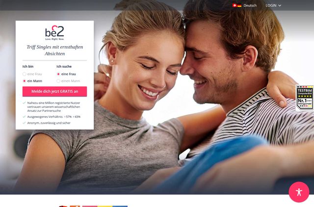Startseite von be2 Schweiz